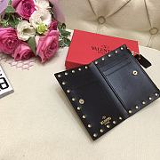 Valentino Garavani Compact Rockstud Wallet In Black WP0P3 Size 13cm - 2