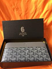 Goyard Petite Maroquinerie GM Wallet In Grey Size 20x2.3x1cm - 1