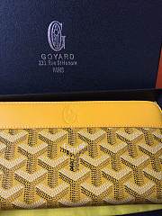 Goyard Petite Maroquinerie GM Wallet In Yellow Size 20x2.3x11cm - 6