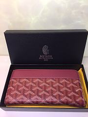 Goyard Petite Maroquinerie GM Wallet In Bodeaux Size 20x2.3x11cm - 4