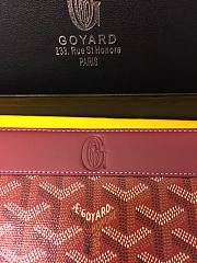 Goyard Petite Maroquinerie GM Wallet In Bodeaux Size 20x2.3x11cm - 5