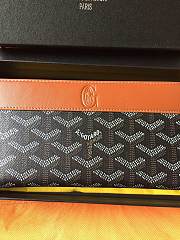 Goyard Petite Maroquinerie GM Wallet In Black and Brown Size 20x2.3x11cm - 4