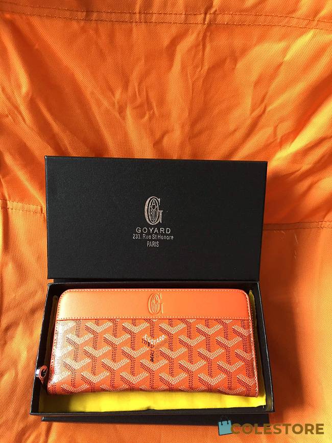 Goyard Petite Maroquinerie GM Wallet In Orrange Size 20x2.3x11cm - 1