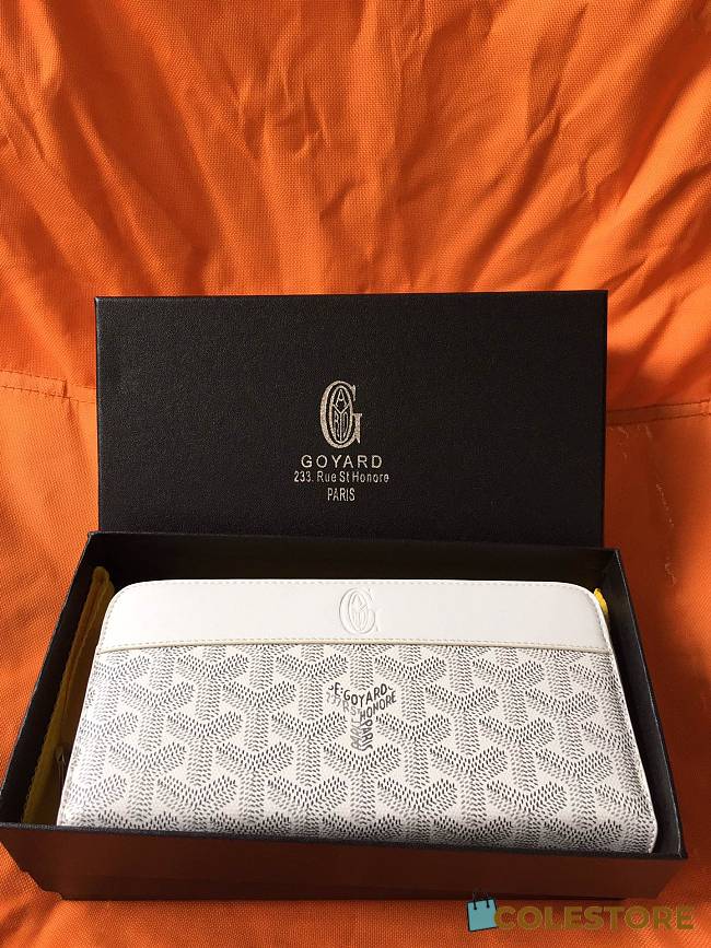 Goyard Petite Maroquinerie GM Wallet In White Size 20x2.3x11cm - 1
