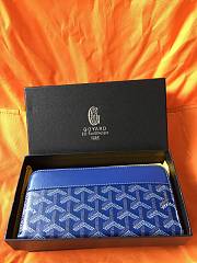 Goyard Petite Maroquinerie GM Wallet In Ocean Blue Size 20x2.3x11cm - 4