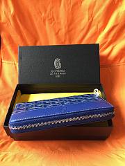 Goyard Petite Maroquinerie GM Wallet In Ocean Blue Size 20x2.3x11cm - 3