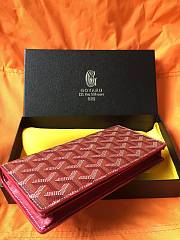 Goyard Petite Maroquinerie GM Wallet In Ocean Rouge Size 20x2.3x11cm - 5