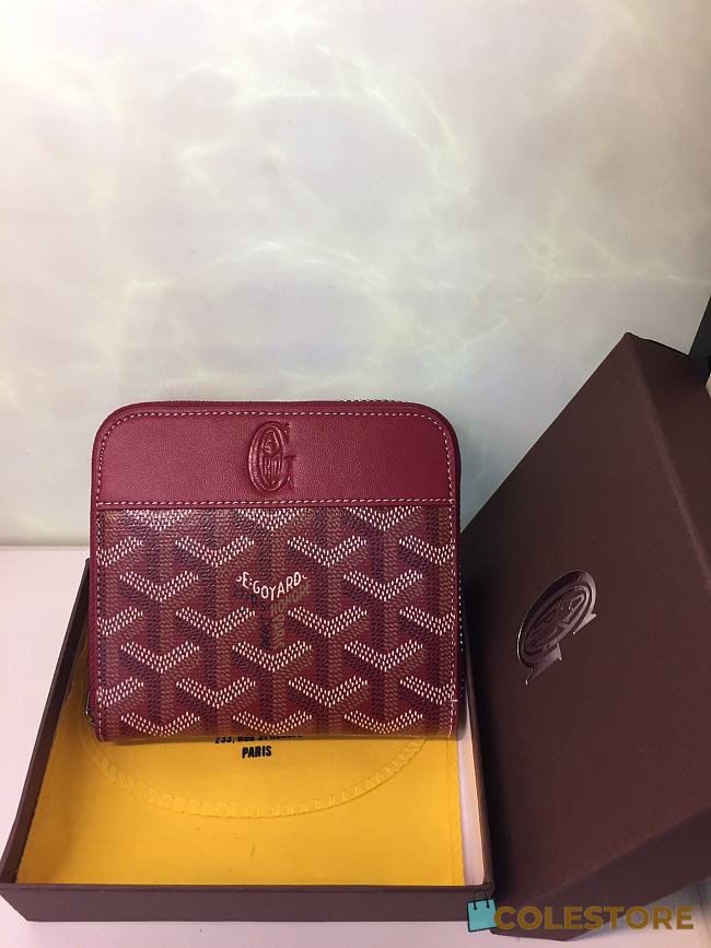 Goyard Zip Wallet In Green Size 11x10cm - 1