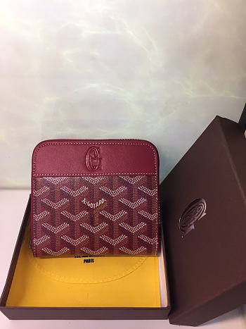Goyard Zip Wallet In Green Size 11x10cm