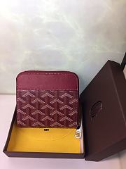 Goyard Zip Wallet In Green Size 11x10cm - 3