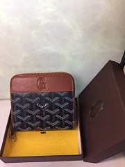 Goyard Zip Wallet In Brown Size 11x10cm - 1