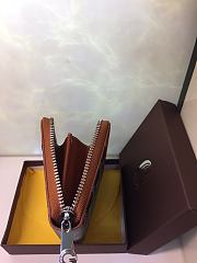 Goyard Zip Wallet In Brown Size 11x10cm - 5