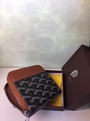 Goyard Zip Wallet In Brown Size 11x10cm - 4