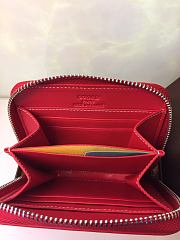 Goyard Zip Wallet In Red Size 11x10cm - 2