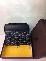 Goyard Zip Wallet In Black Size 11x10cm - 2