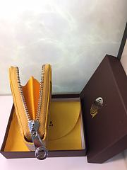 Goyard Zip Wallet In Yellow Size 11x10cm - 6