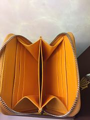 Goyard Zip Wallet In Yellow Size 11x10cm - 5
