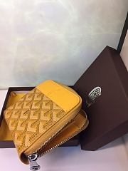 Goyard Zip Wallet In Yellow Size 11x10cm - 2