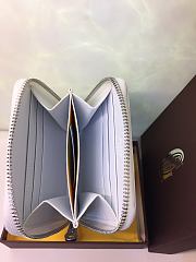 Goyard Zip Wallet In White Size 11x10cm - 3