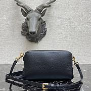 Dior Saddle Pouch In Black Calfskin S5620 Size 19x10.5x5cm - 2