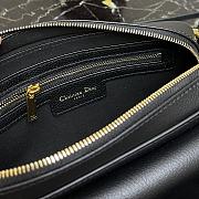 Dior Saddle Pouch In Black Calfskin S5620 Size 19x10.5x5cm - 5