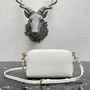 Dior Saddle Pouch In White Calfskin S5620 Size 19x10.5x5cm - 4