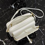 Dior Saddle Pouch In White Calfskin S5620 Size 19x10.5x5cm - 5