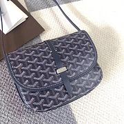Goyard Goyardine Belvedere Messenger Bag In Black Size 22x15x6.5cm - 1