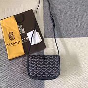 Goyard Goyardine Belvedere Messenger Bag In Black Size 22x15x6.5cm - 4