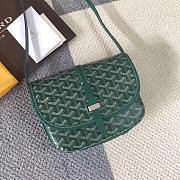 Goyard Goyardine Belvedere Messenger Bag In Green Size 22x15x6.5cm - 1