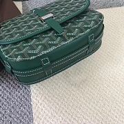 Goyard Goyardine Belvedere Messenger Bag In Green Size 22x15x6.5cm - 6