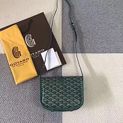 Goyard Goyardine Belvedere Messenger Bag In Green Size 22x15x6.5cm - 4