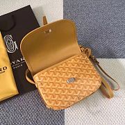 Goyard Goyardine Belvedere Messenger Bag In Yellow Size 22x15x6.5cm - 4