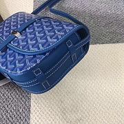 Goyard Goyardine Belvedere Messenger Bag In Blue Size 22x15x6.5cm - 6