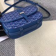 Goyard Goyardine Belvedere Messenger Bag In Blue Size 22x15x6.5cm - 5
