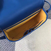 Goyard Goyardine Belvedere Messenger Bag In Blue Size 22x15x6.5cm - 2