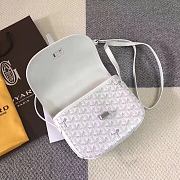 Goyard Goyardine Belvedere Messenger Bag In White Size 22x15x6.5cm - 5
