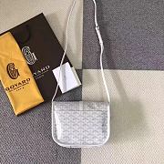Goyard Goyardine Belvedere Messenger Bag In White Size 22x15x6.5cm - 4