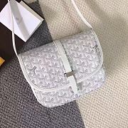 Goyard Goyardine Belvedere Messenger Bag In White Size 22x15x6.5cm - 3