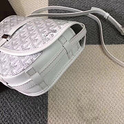 Goyard Goyardine Belvedere Messenger Bag In White Size 22x15x6.5cm - 2