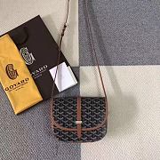 Goyard Goyardine Belvedere Messenger Bag In Brown Size 22x15x6.5cm - 1