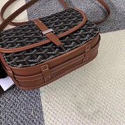 Goyard Goyardine Belvedere Messenger Bag In Brown Size 22x15x6.5cm - 4