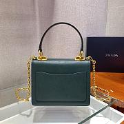 Prada Saffiano Leather In Blue Symbole Bag 1BD270 20x14x7cm - 4