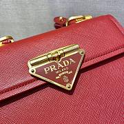 Prada Saffiano Leather In Red Symbole Bag 1BD270 Size 20x14x7cm - 4