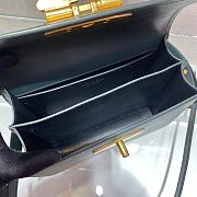 Prada Saffiano Leather In Dark Green Symbole Bag 1BD270 Size 20x14x7cm - 5