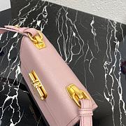 Prada Saffiano Leather In Pink Symbole Bag 1BD270 Size 20x14x7cm - 2