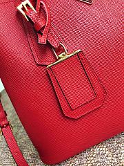 Prada Galleria Saffiano In Red Leather Bag 1BG775 Size 33x24.5x14cm - 6