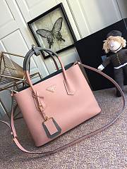 Prada Galleria Saffiano In Dusty Pink Leather Bag 1BG775 Size 33x24.5x14cm - 6