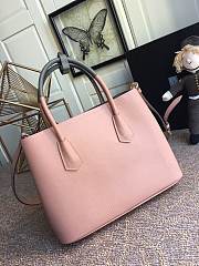 Prada Galleria Saffiano In Dusty Pink Leather Bag 1BG775 Size 33x24.5x14cm - 5