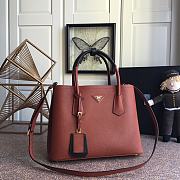 Prada Galleria Saffiano In Brown Leather Bag 1BG775 Size 33x24.5x14cm - 1